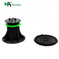 adjustable heavy duty telescopic support plastic screw jack plastic paver floor pedestal