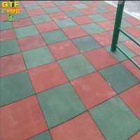 3cm Thickness Rubber Flooring Tiles Outdoor Playground Safety Mat