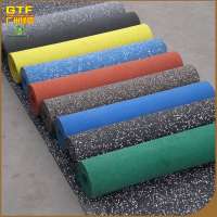 Popular 5mm thick gym commercial EPDM granule rubber floor roll