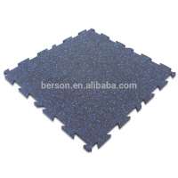 Berson rubber interlocking tiles/single lay or two layers are available/unique interlocking rubber tiles