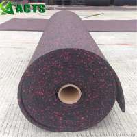 5mm Thickness Popular Noise Reduction Gym Rubber Roll Mat / Commercial Rubber Floor Roll